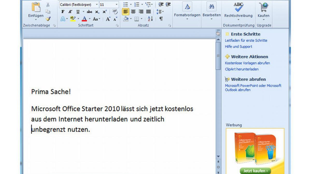 Microsoft Word Starter 2010 Free brandyellow